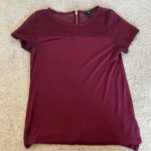 *2/$15* H&M Burbundy Tee